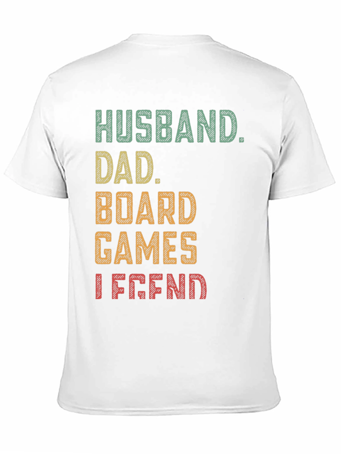 Husband Dad Board Games Legend Graphic Tee