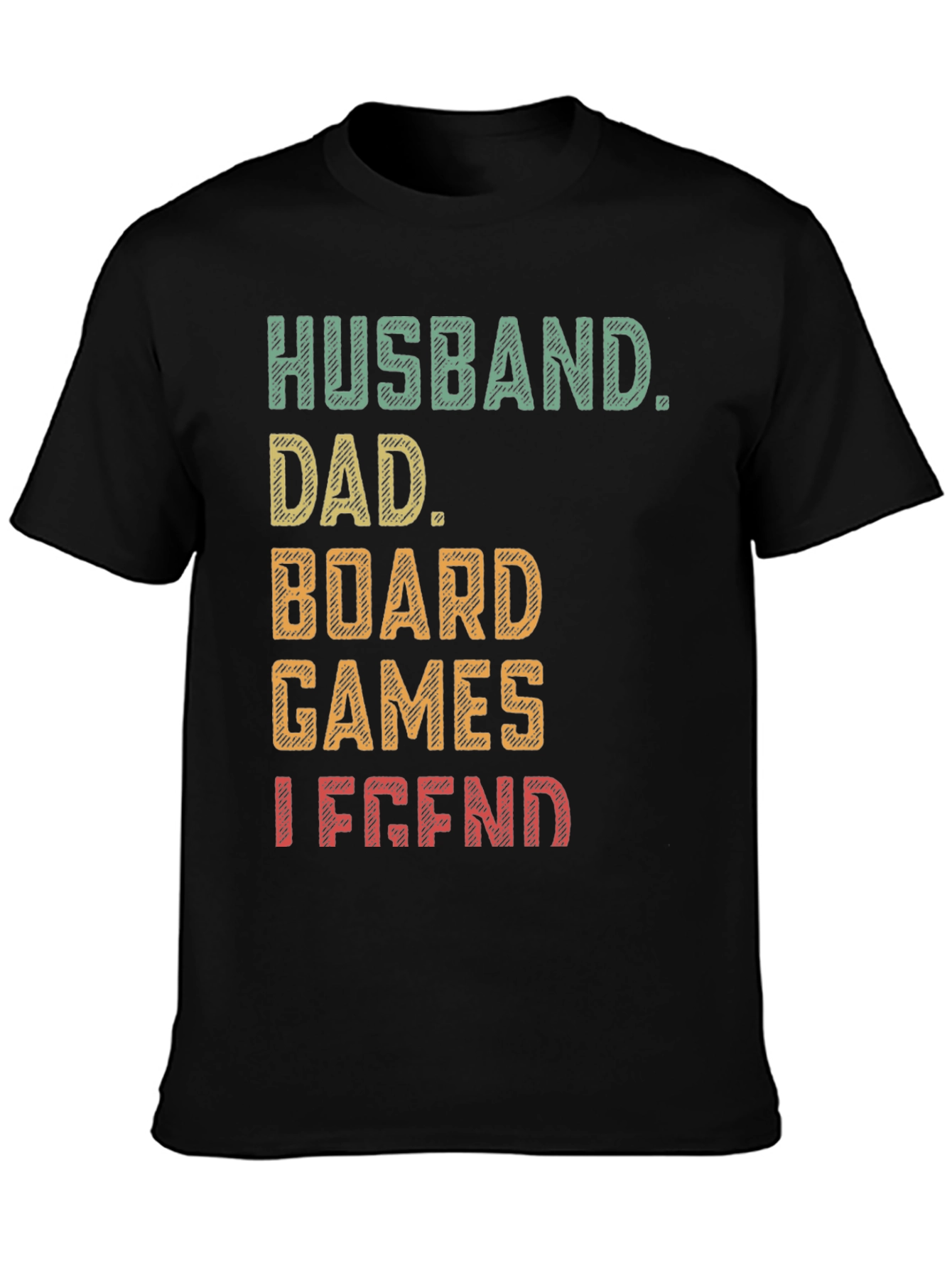 Husband Dad Board Games Legend Graphic Tee