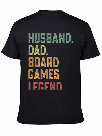 Husband Dad Board Games Legend Graphic Tee