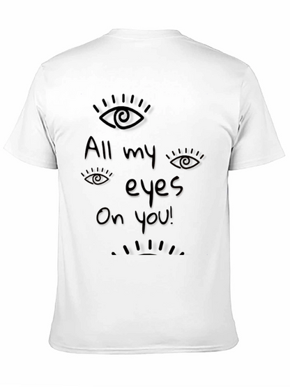 All Eyes On You Graphic Black T-Shirt