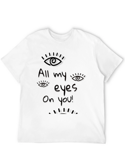All Eyes On You Graphic Black T-Shirt