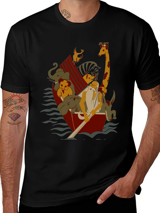 Noahs Ark Graphic T-Shirt - Animal Rescue Tee