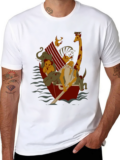 Noahs Ark Graphic T-Shirt - Animal Rescue Tee