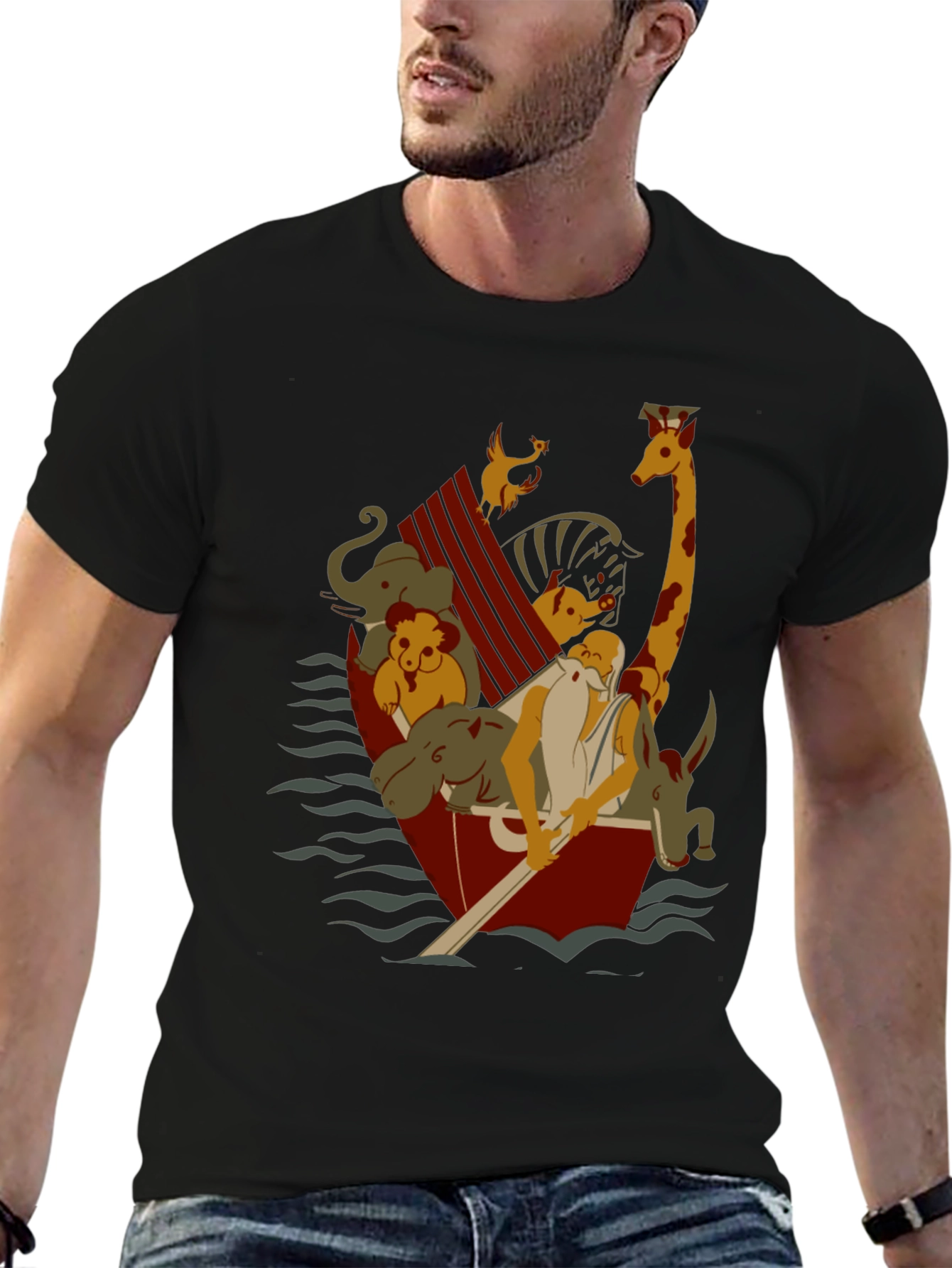 Noahs Ark Graphic T-Shirt - Animal Rescue Tee