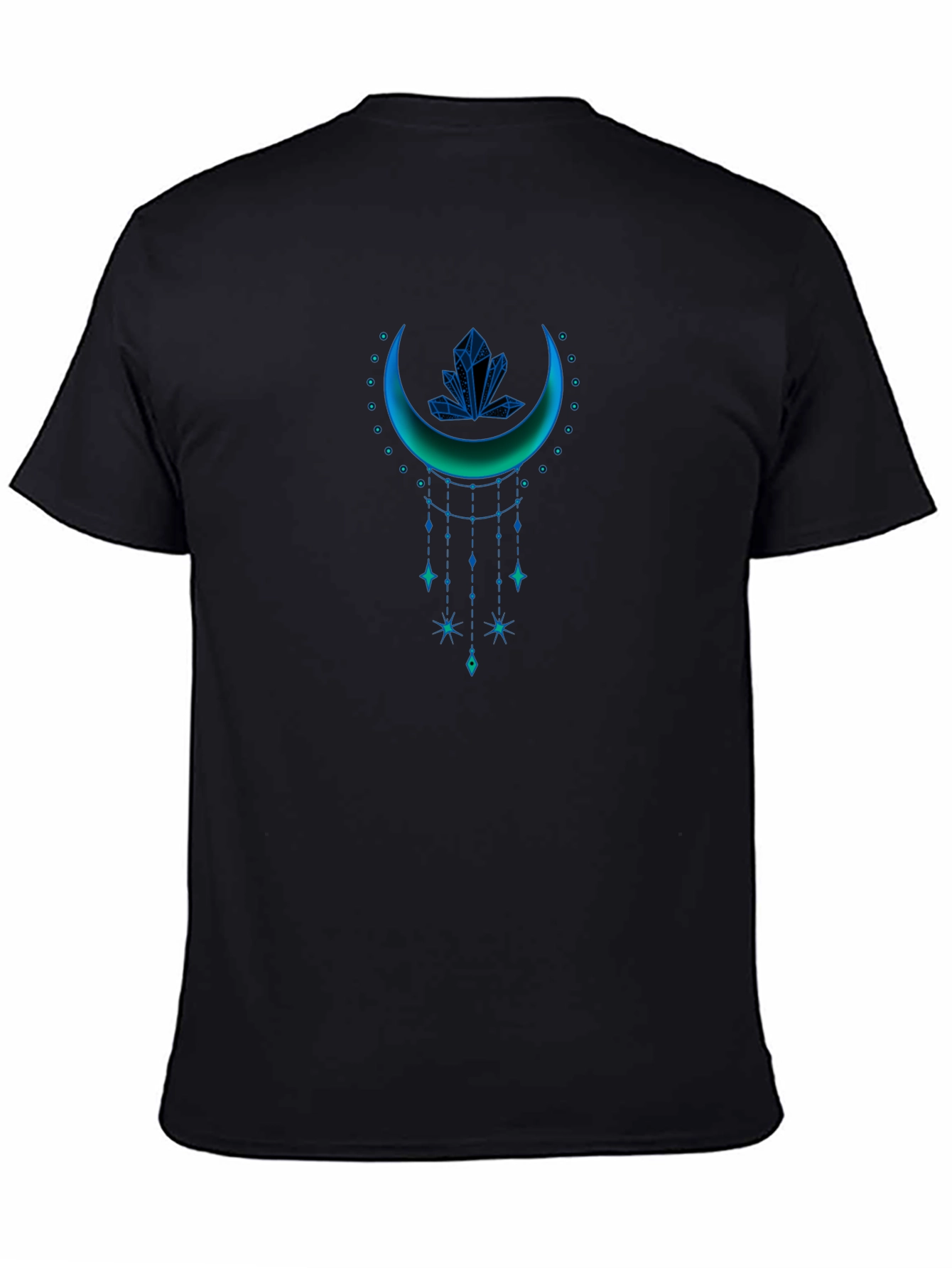 Mystic Crescent Graphic Tee - Celestial Style