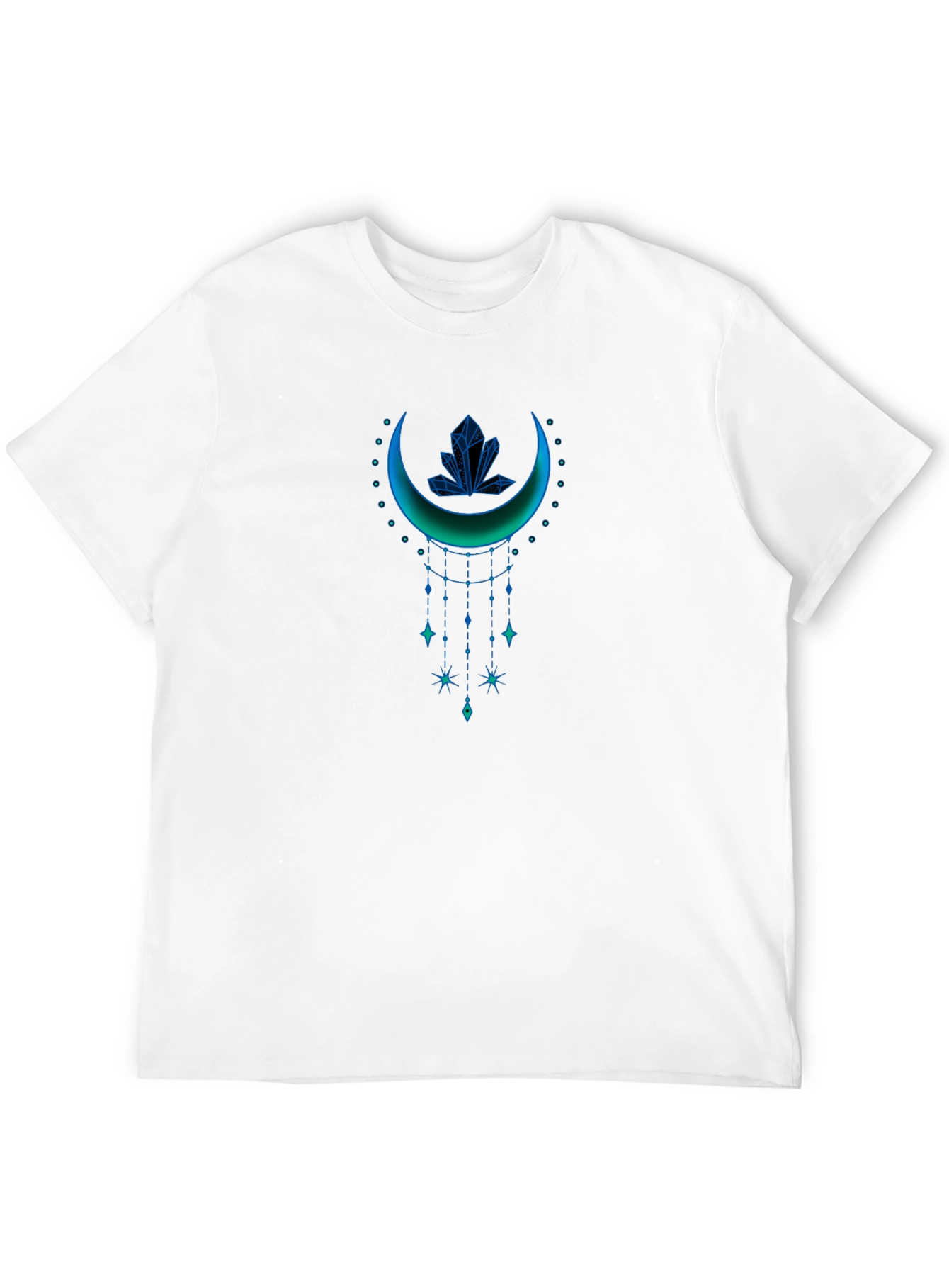 Mystic Crescent Graphic Tee - Celestial Style