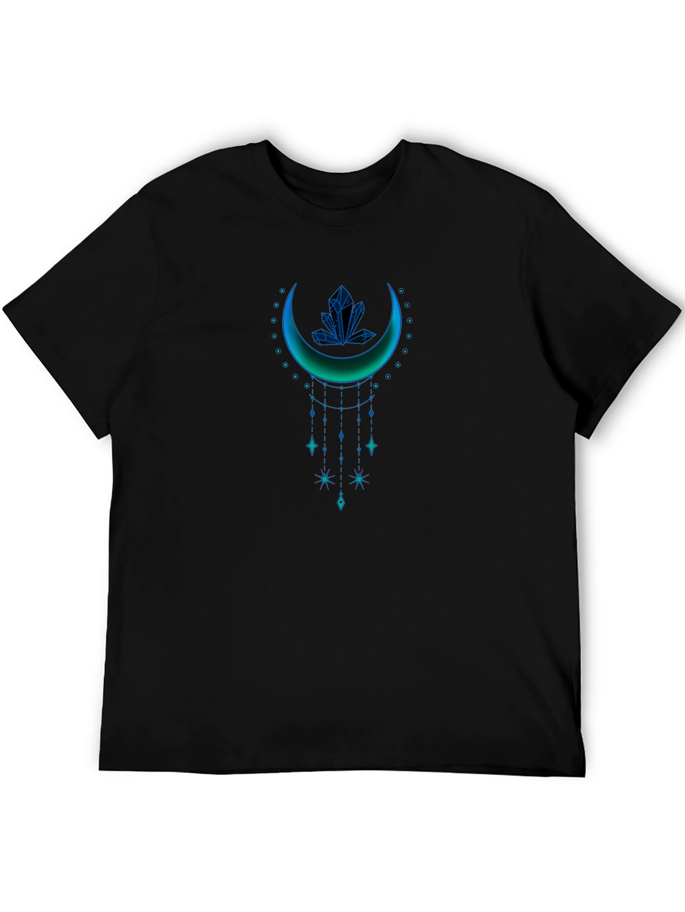 Mystic Crescent Graphic Tee - Celestial Style