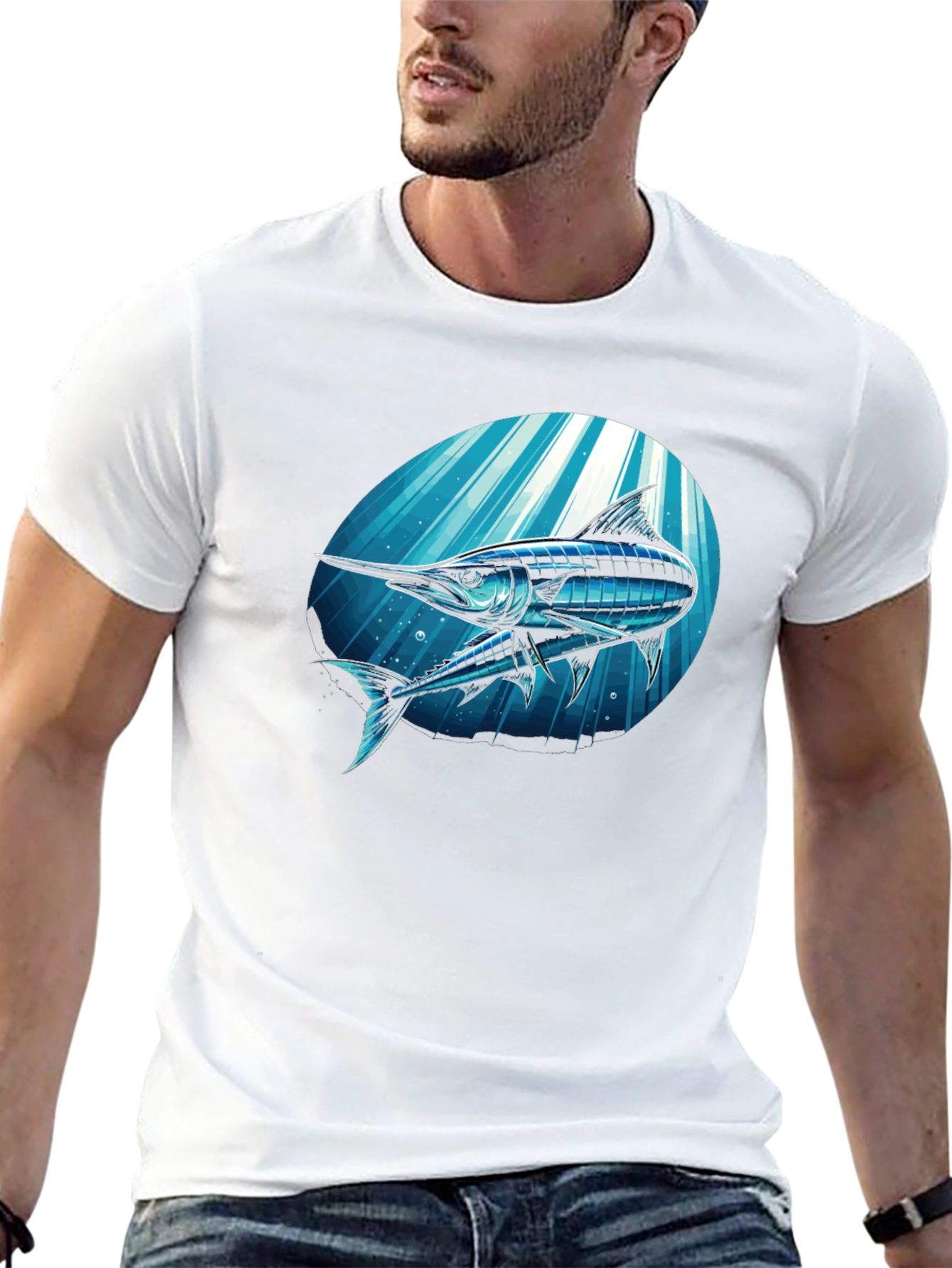 Blue Marlin Graphic Tee - Anglers Style