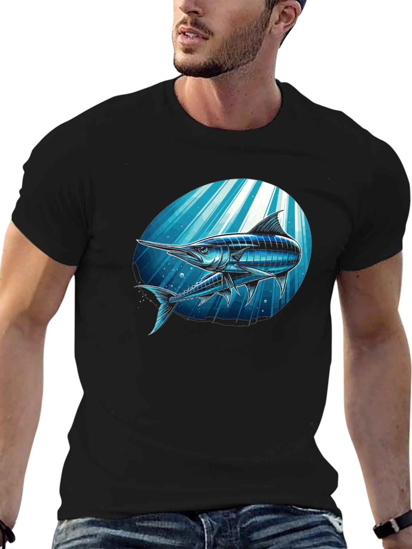 Blue Marlin Graphic Tee - Anglers Style