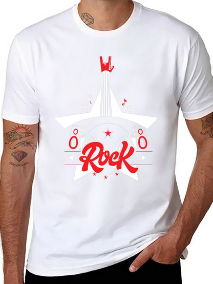 Rock Music Graphic Tee - Black