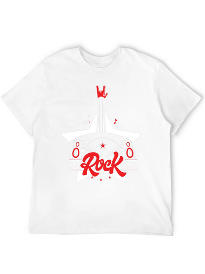 Rock Music Graphic Tee - Black