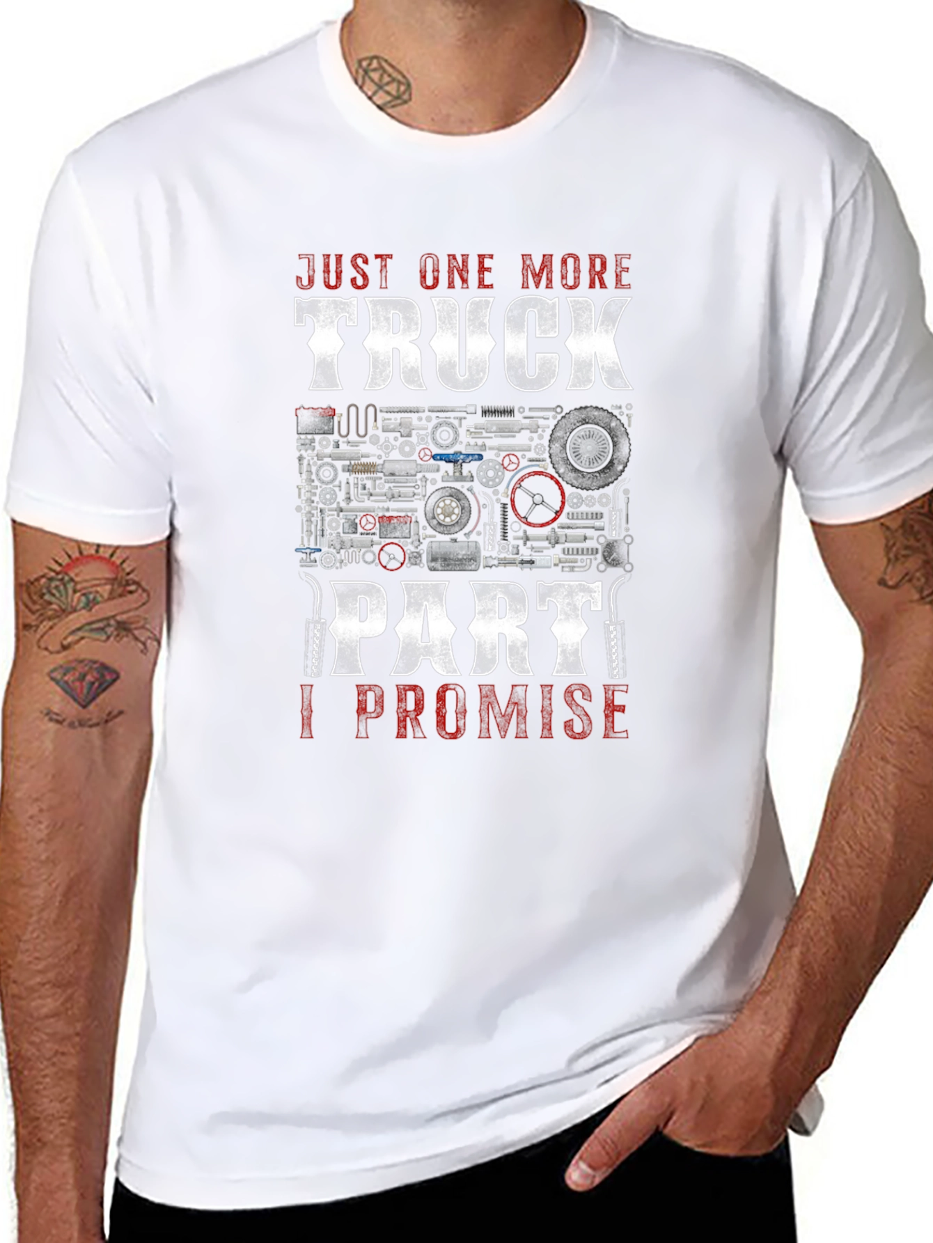 Truck Part Promise Black Graphic T-Shirt