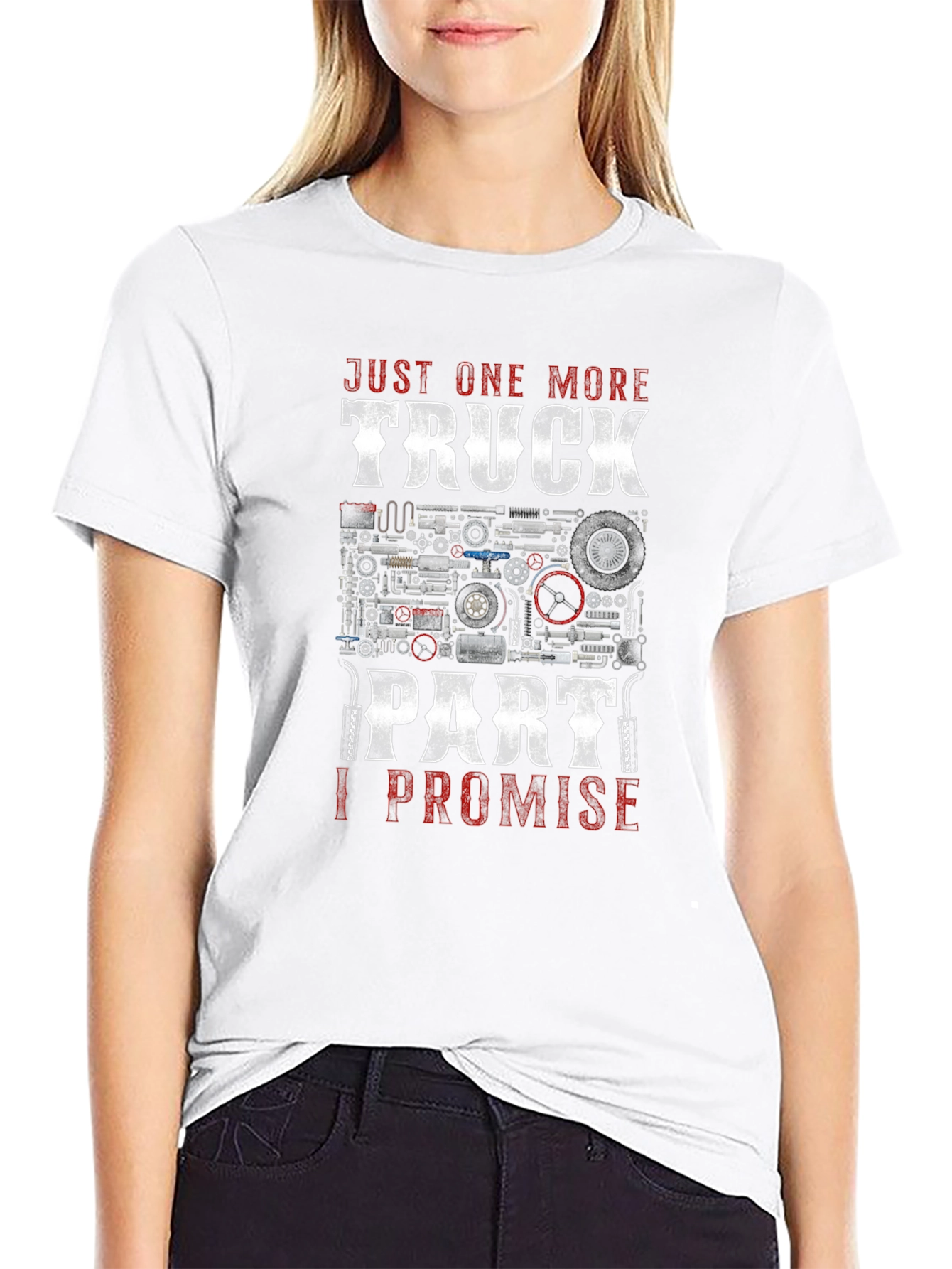 Truck Part Promise Black Graphic T-Shirt