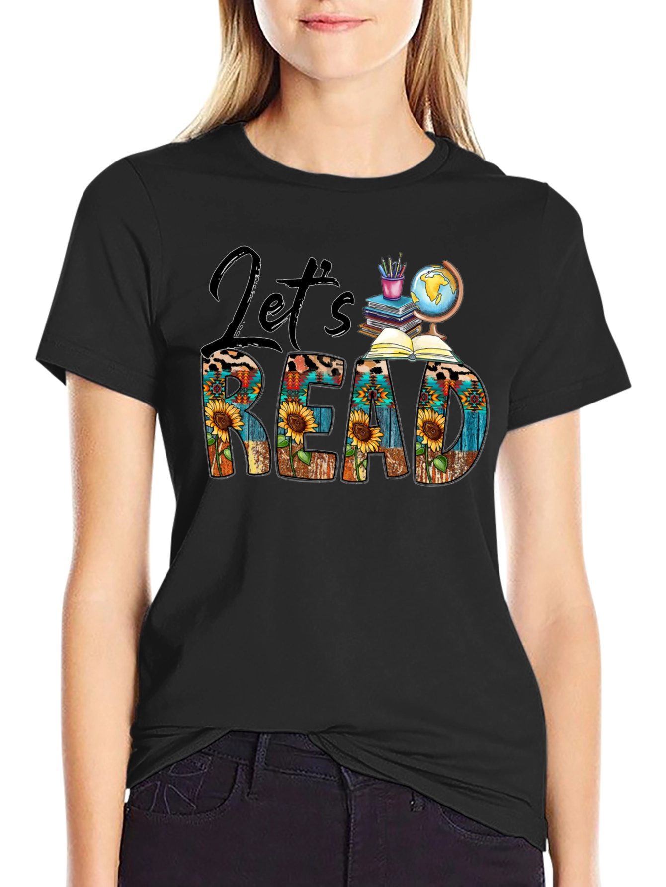 Lets Read Graphic T-Shirt