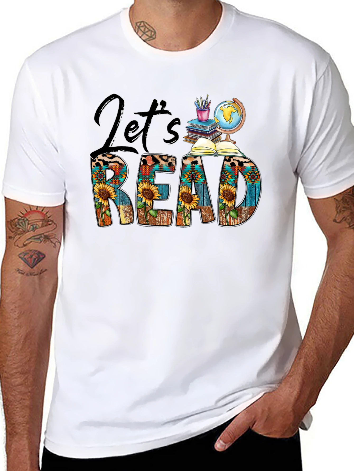 Lets Read Graphic T-Shirt
