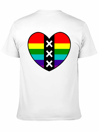 Pride Heart Amsterdam XXX T-Shirt - Black Cotton Tee