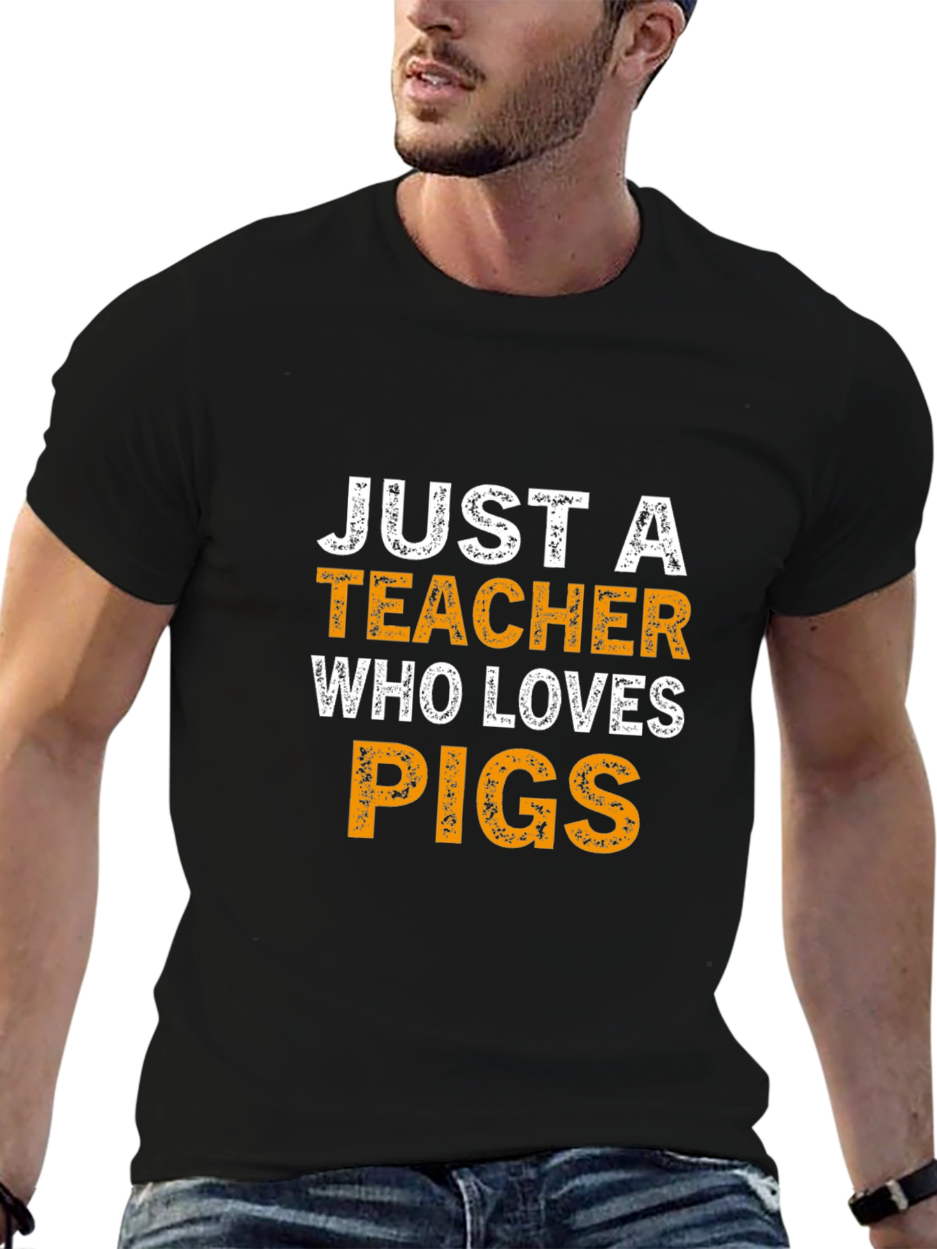 Just a Teacher Who Loves Pigs T-Shirt