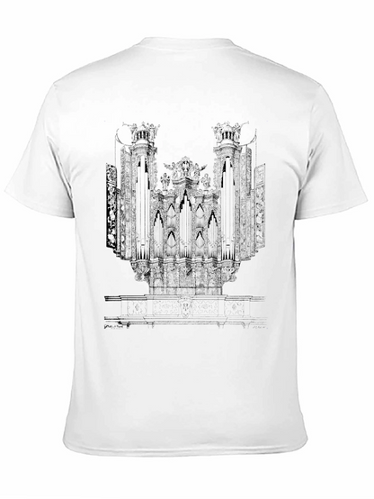 Organ Print Black T-Shirt