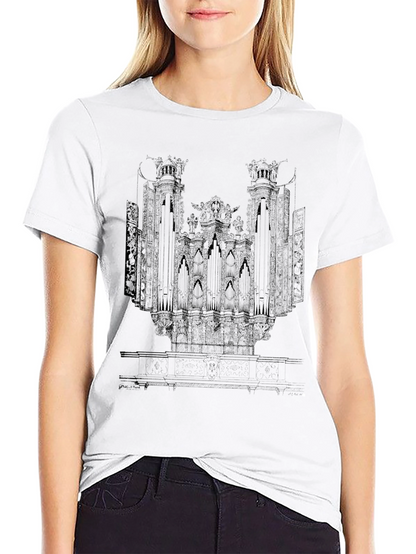 Organ Print Black T-Shirt