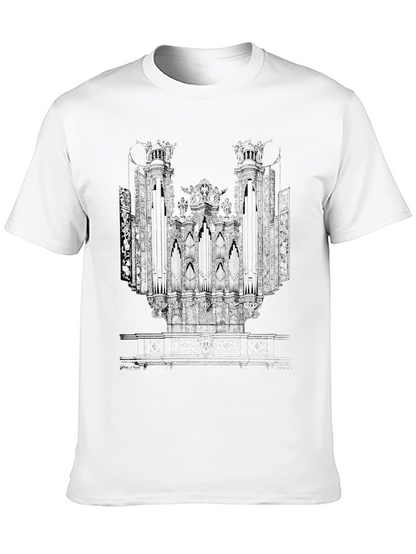 Organ Print Black T-Shirt