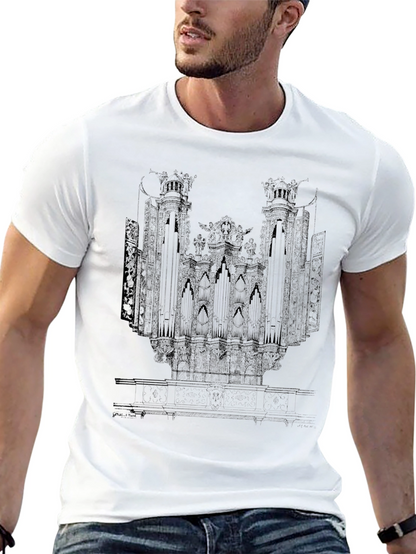 Organ Print Black T-Shirt