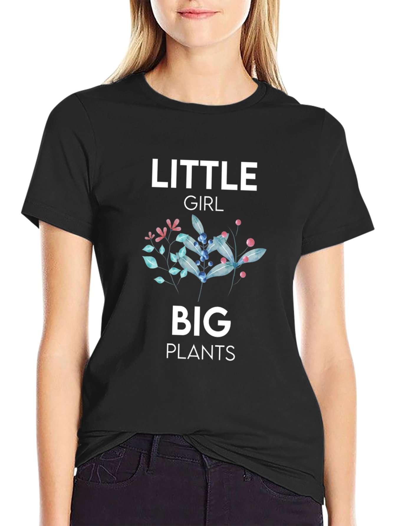 Little Girl Big Plants T-Shirt