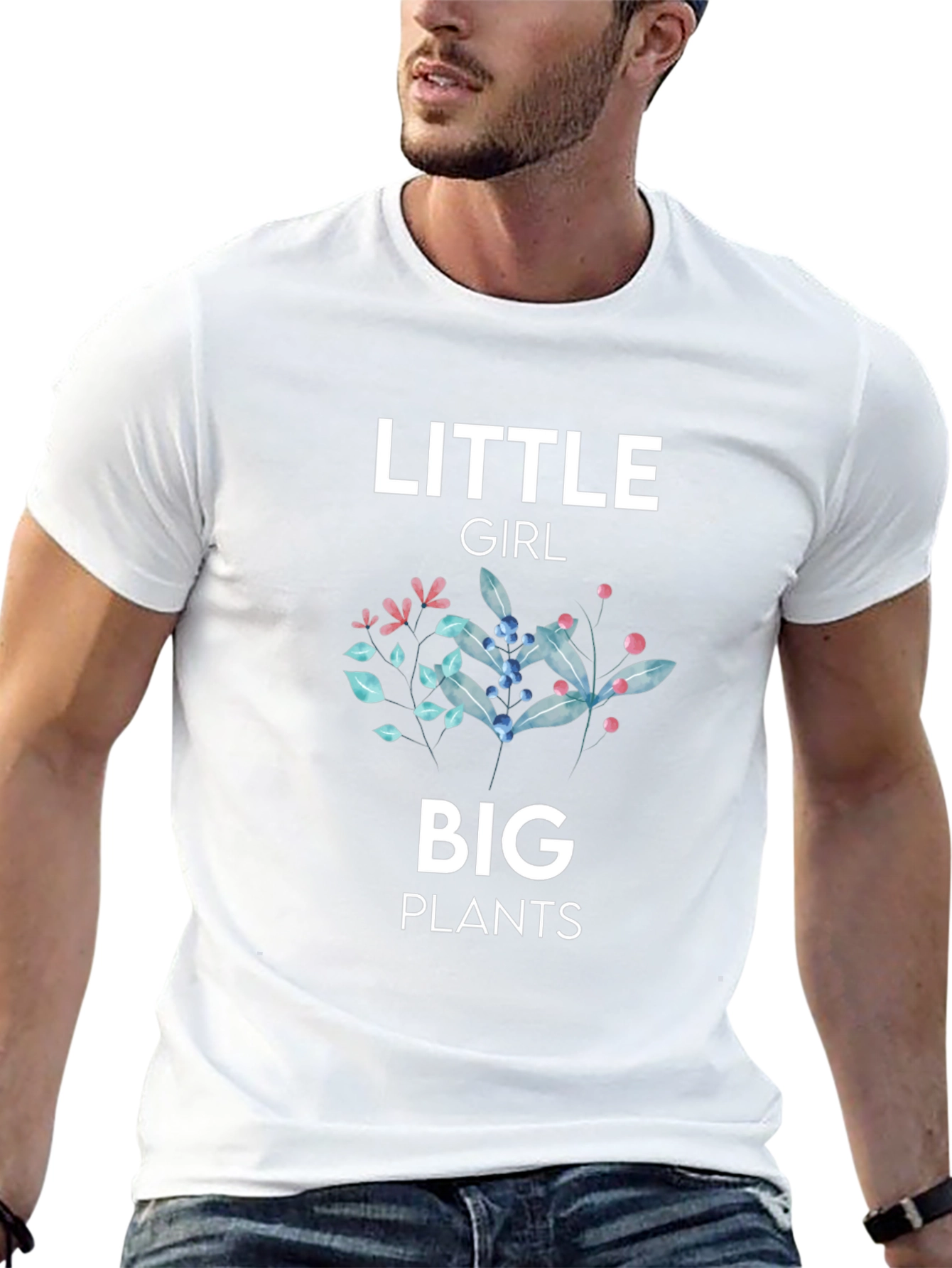 Little Girl Big Plants T-Shirt