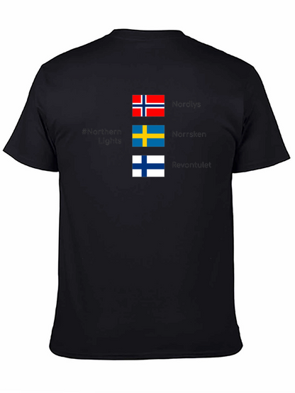 Northern Lights Nordic Flags T-Shirt