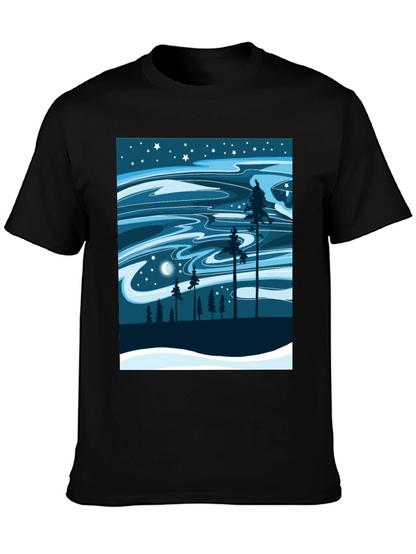 Night Sky Forest Graphic Tee