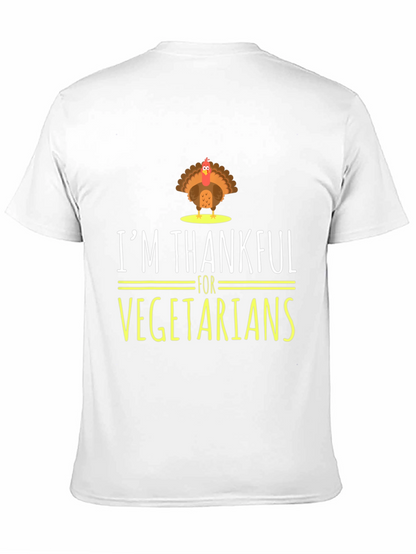 Im Thankful for Vegetarians Turkey Graphic T-Shirt
