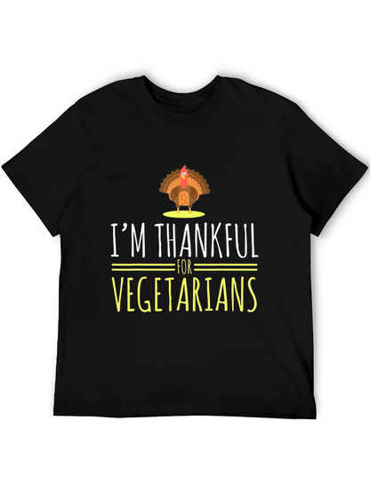 Im Thankful for Vegetarians Turkey Graphic T-Shirt