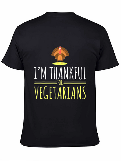 Im Thankful for Vegetarians Turkey Graphic T-Shirt