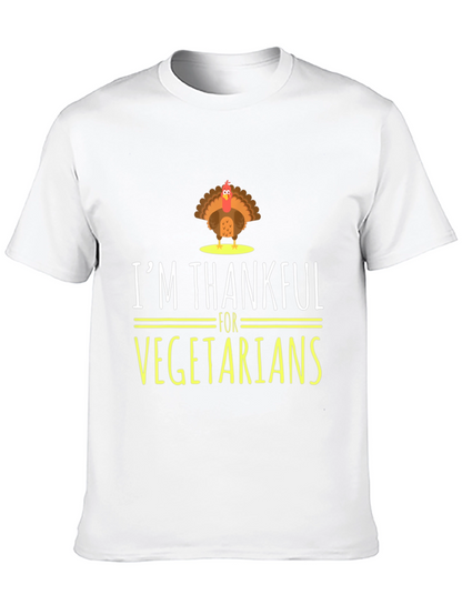 Im Thankful for Vegetarians Turkey Graphic T-Shirt