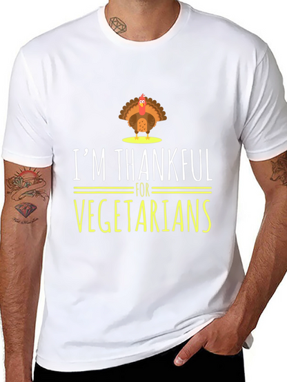 Im Thankful for Vegetarians Turkey Graphic T-Shirt