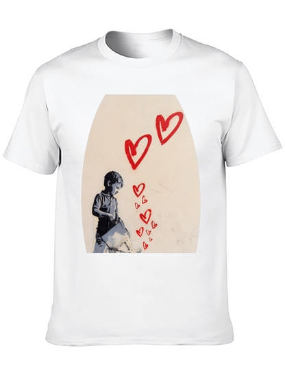 Banksy Heart Graffiti T-Shirt