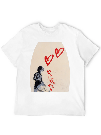 Banksy Heart Graffiti T-Shirt