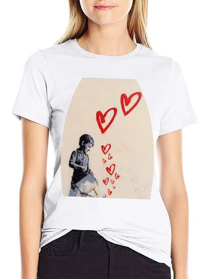 Banksy Heart Graffiti T-Shirt