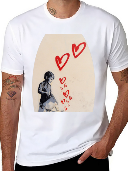 Banksy Heart Graffiti T-Shirt
