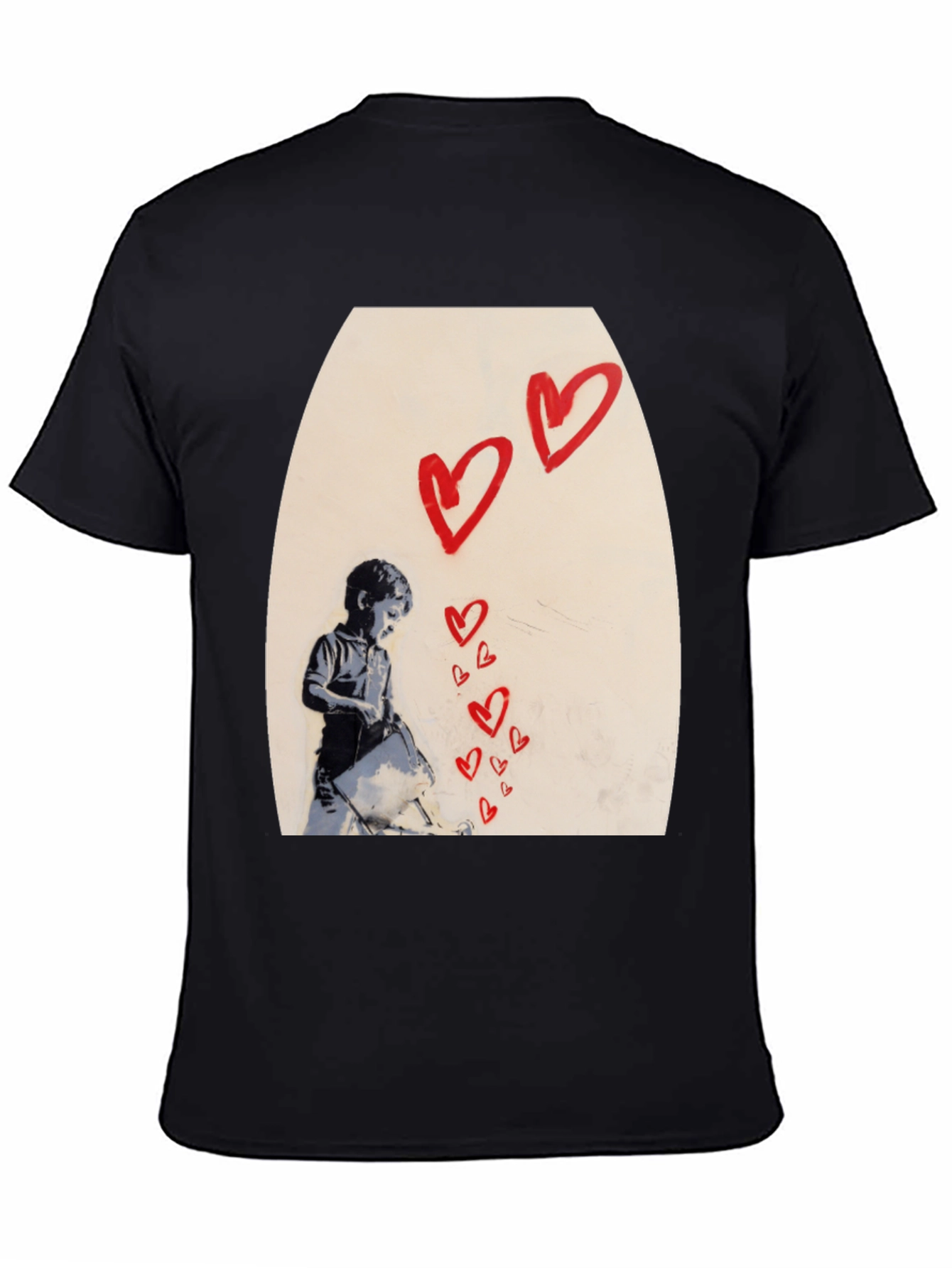Banksy Heart Graffiti T-Shirt