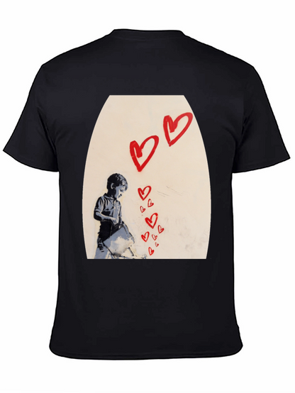 Banksy Heart Graffiti T-Shirt