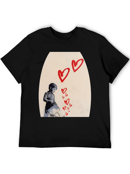 Banksy Heart Graffiti T-Shirt