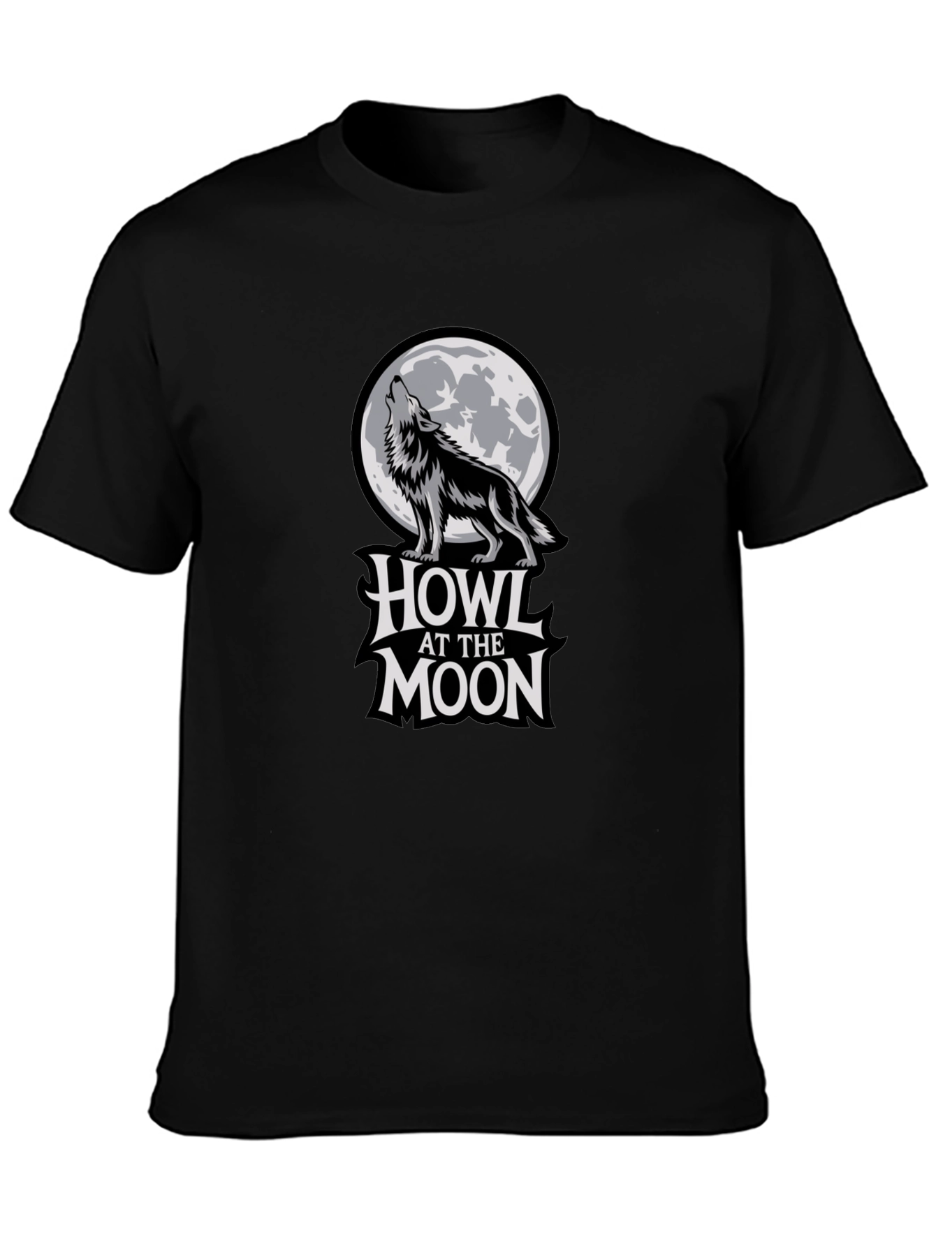 Howl at the Moon Graphic T-Shirt - Black