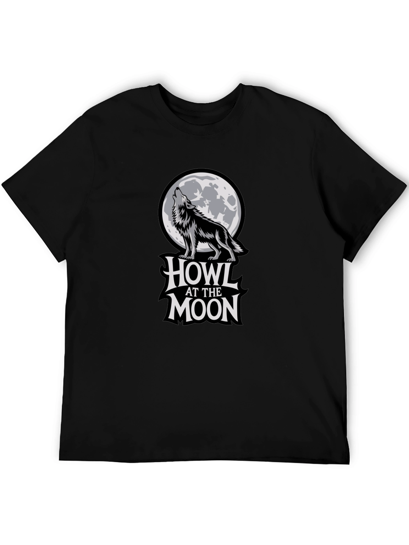 Howl at the Moon Graphic T-Shirt - Black