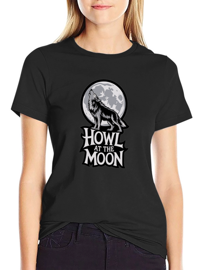 Howl at the Moon Graphic T-Shirt - Black