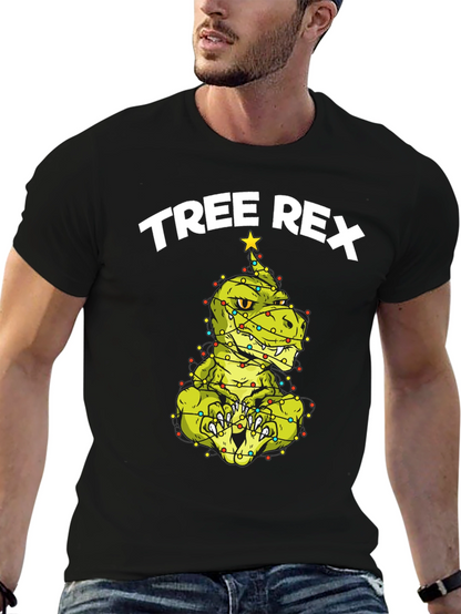 Tree Rex Dinosaur Christmas T-Shirt