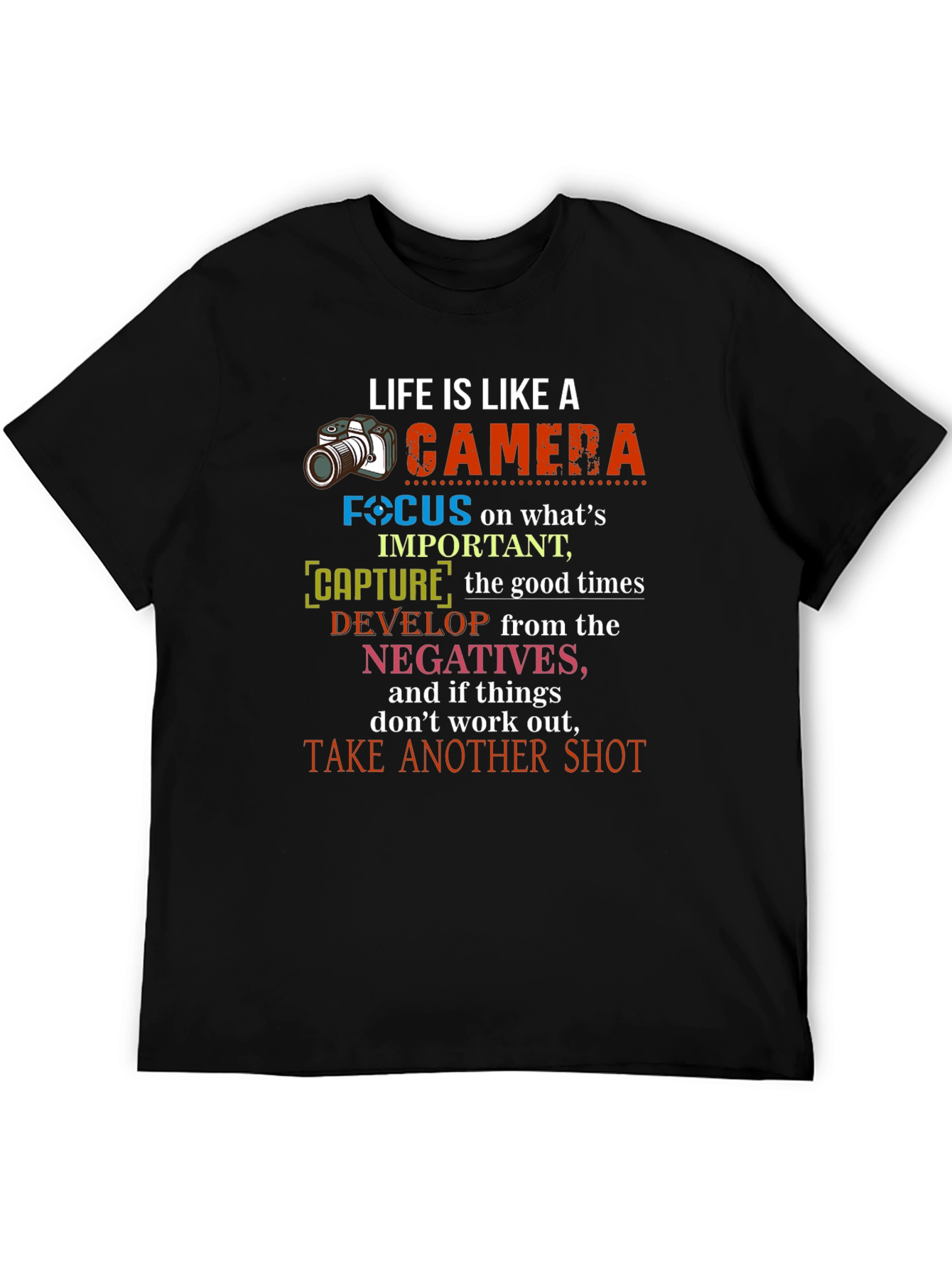 Life is Like a Camera Graphic T-Shirt