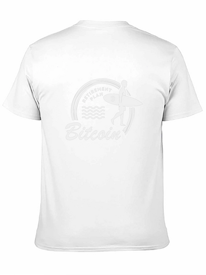 Bitcoin Retirement Plan Graphic Tee - Surfer Style
