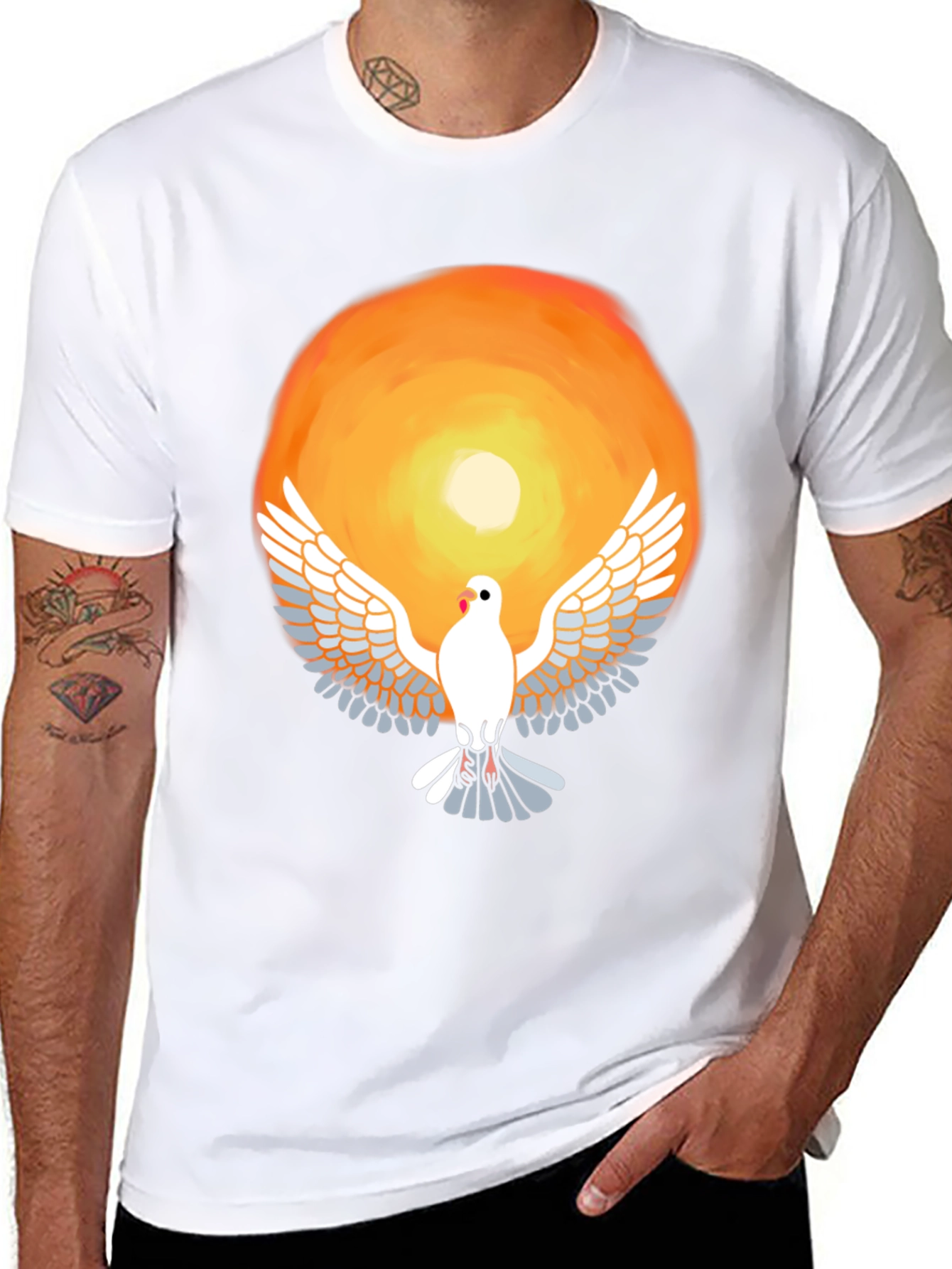 Dove Graphic Tee - Unisex Soft Cotton Blend