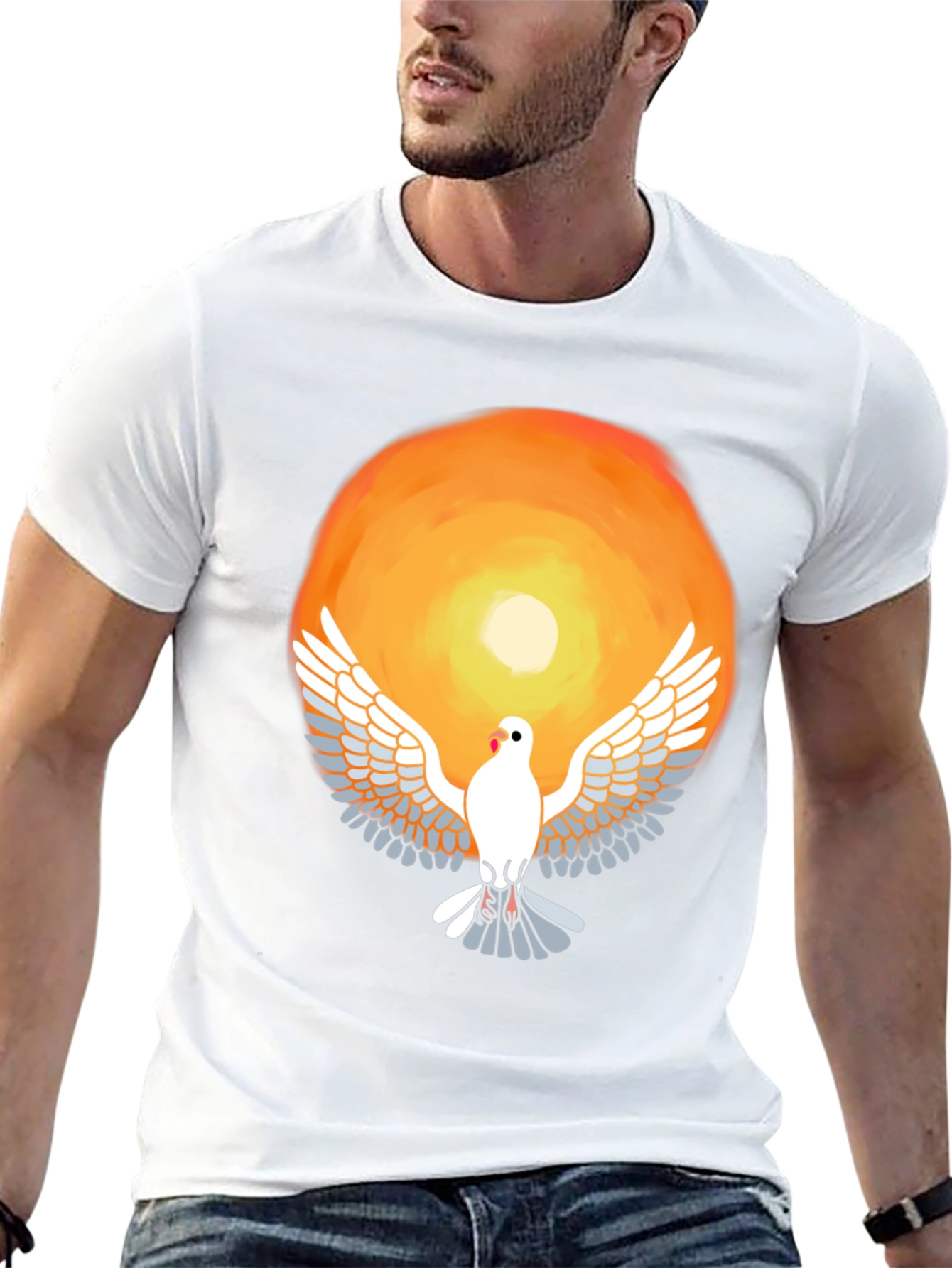 Dove Graphic Tee - Unisex Soft Cotton Blend
