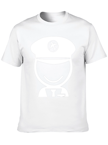 Pilot Cartoon Graphic T-Shirt